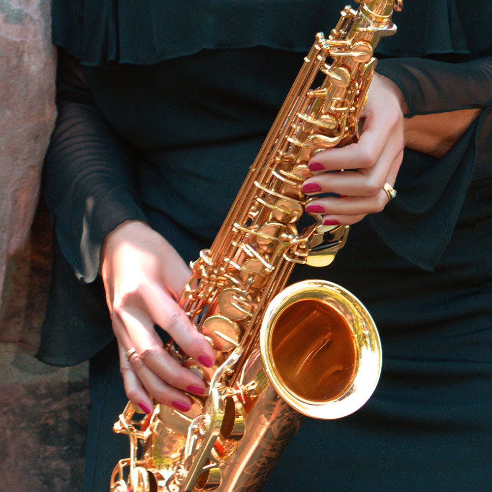 Saxophon Hände